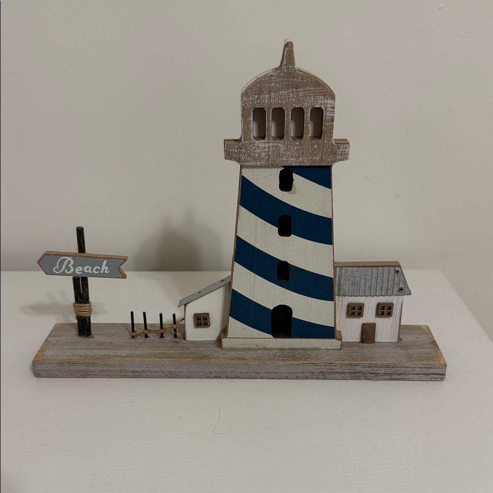 Hobby Lobby Blue and White Lighthouse Decor